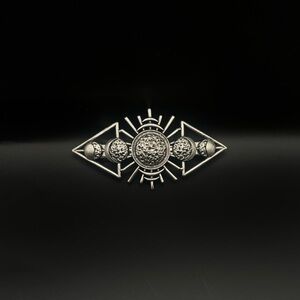 Celestial Themed Oblong Hairclip